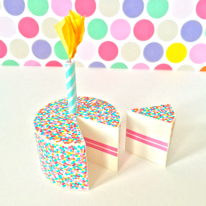 Birthday Cake Printable Papercraft