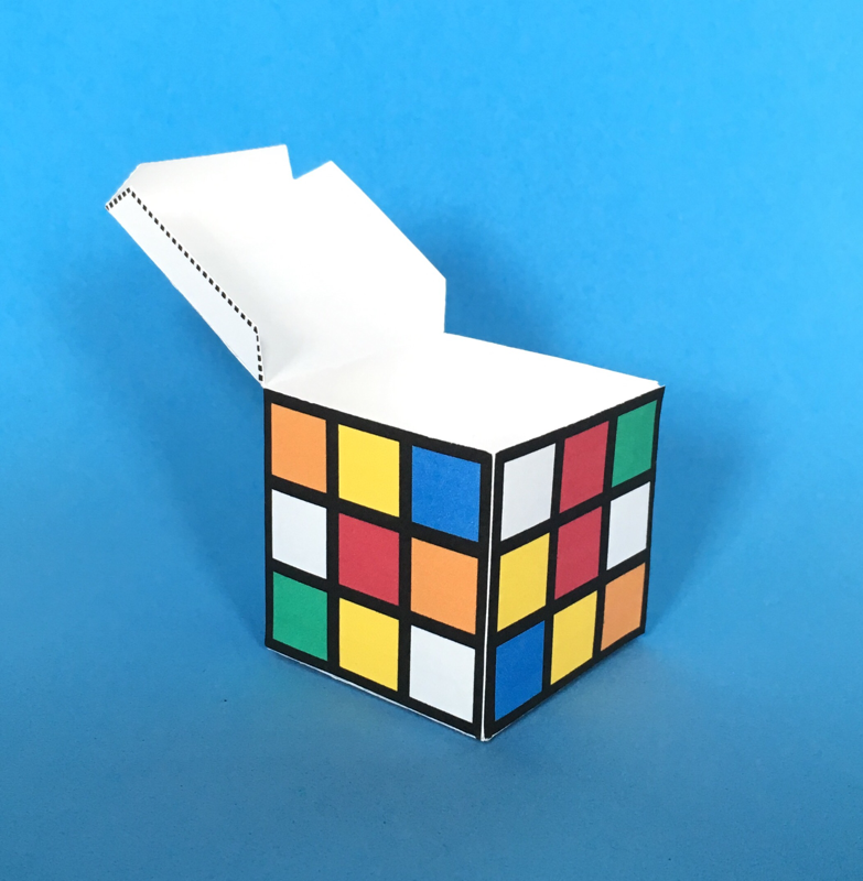 Rubik's Cube Paper Craft Printable